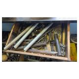 Lot of Pipe and Chains, Clamps