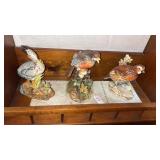 Lot of 3 Bird Figurines