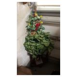 Lot of Faux Plants and Wooden Plant Stand