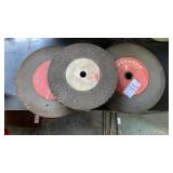 Vintage Carborundum straight grinding wheels (3)