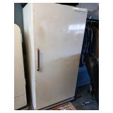 GE upright freezer 64" tall, 30" W, 29" D, works