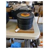 Stack of 45 records