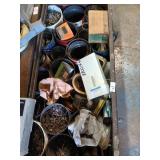 Drawer lot of nails, hot water controls etc