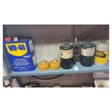 Lot of WD-40, Propane, and Citronella