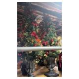 2 4ft artificial matching electric christmas