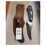Old Timer Schrade USA belt knife and sheath
