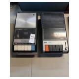 Pair vintage cassette recorders (no cords)