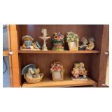 Lot of Cherished Teddies Bears and Floral
