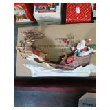 Christmas reindeer and sleigh figure