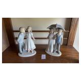 Boy and Girl Life Statues