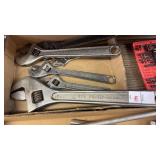 Lot of adjustable wrenches (Proto, Crestoloy,etc)