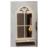 Heart Wooden Wall Mirror Decor