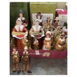 Box lot of pilgrim figurines