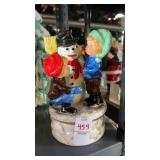 Miniature Snowman Music Box