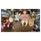 Lot of spring faux arrangements