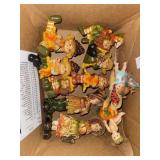 Box lot of girl fall figurines