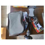 Bike head light conair shaver  & car phone holder