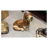 Ceramic Basset Hound Figurine 13in. High