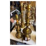 Two Brass Table Lamps