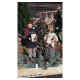 Victorian style Christmas caroler light up