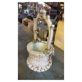 Vintage Capodimonte ceramic wishing well planter