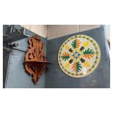 Acorn Wall Decor and Wooden Shelf