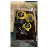 Lot of Stanley contractor grade measuring tapes