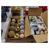 Assortment of Christmas bulbs