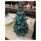 Light up Ceramic Christmas tree with all bulbs
