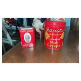4 Vintage Advertisement Tins