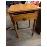 Wooden side table 17 in by 19 in by 29 in