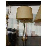 MCM hourglass table lamp with shade