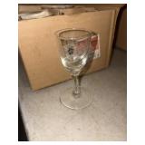 Vintage liqueur etched glasses lot of 12