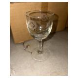 Vintage cordial etched glasses lot of 12
