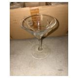 Vintage cocktail etched glasses lot of 10