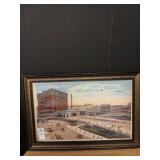 Vintage PA railroad station Pittsburgh 1910 print
