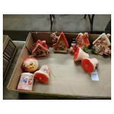 Christmas bulbs vintage plastic