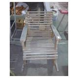 Wooden outdoor rocker