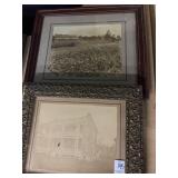Lot of 2 framed photos