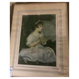framed art print of "The Age of Innocence" after