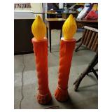 2 Blow Mold Candells