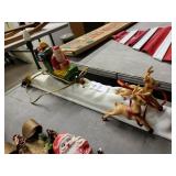 Vintage Santa & Reindeer needs work