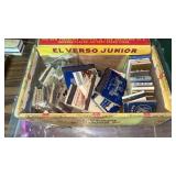 Vintage Matches and El Verso Junior Cigar Box