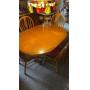 Wooden dining room table with 4 chairs (made in