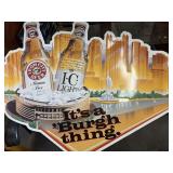 Iron City metal beer sign 38 in by 31 in