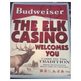 Budweiser light up beer sign *works* 17 in by 22
