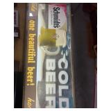 Schmidts light up beer sign *works* 12 in by 30
