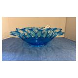 Westmoreland Doric Lace blue art glass