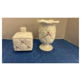 2 Westmorland Milkglass old quilt pattern &