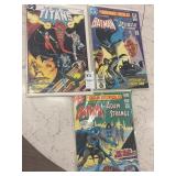 Batman, teen titans, etc lot of 3 comic books